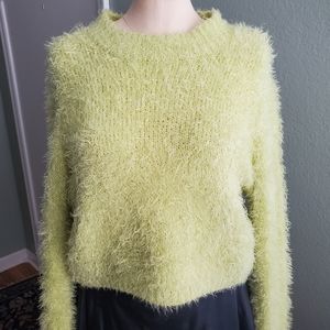 Electric green sweater